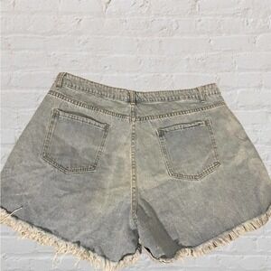 SHEIN Distressed Jean Shorts